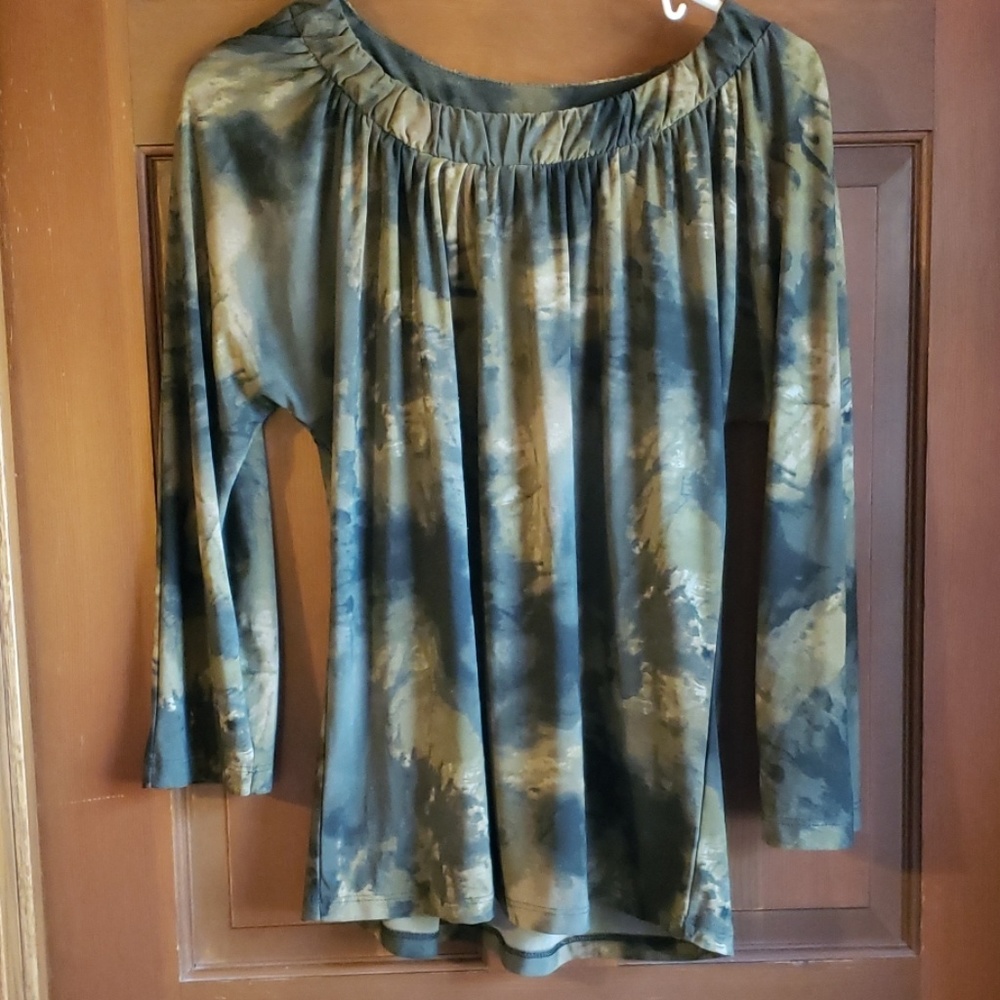 Green dress top
